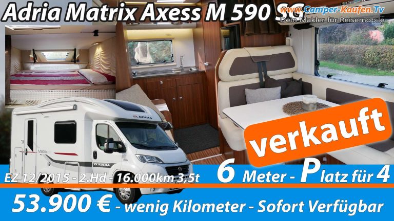 Adria Matrix Axess M 590 SG 2016 youtube verkauft